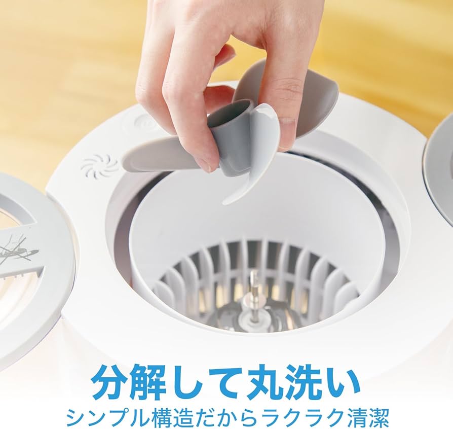 Amazon.co.jp: ボルネード 気化式加湿器 サーキュレータ搭載 35畳 大